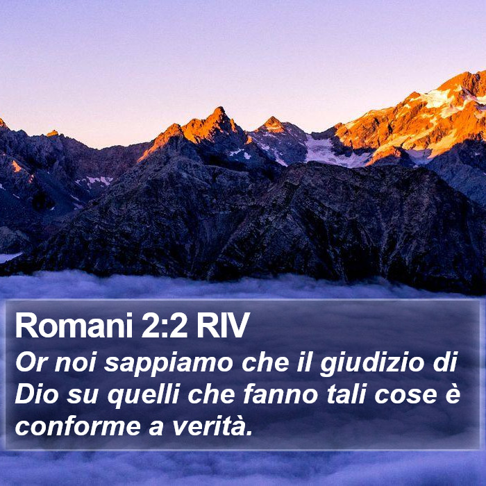 Romani 2:2 RIV Bible Study