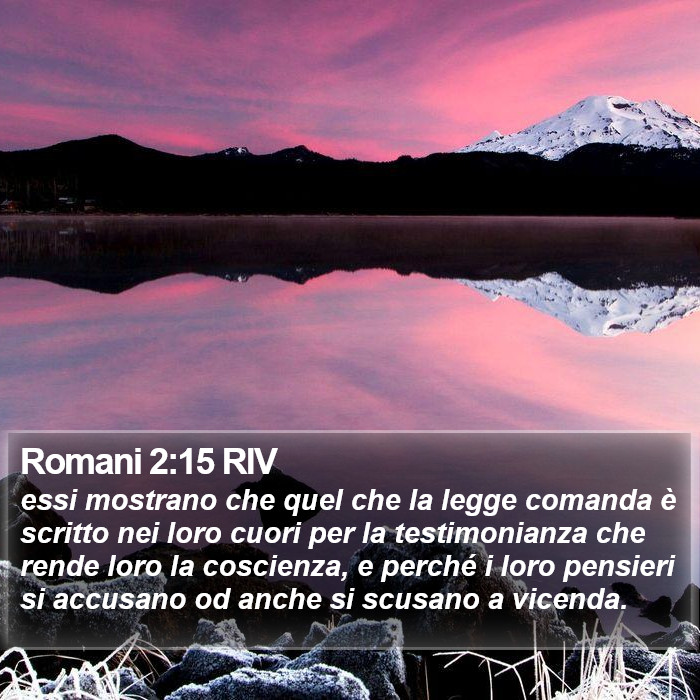 Romani 2:15 RIV Bible Study