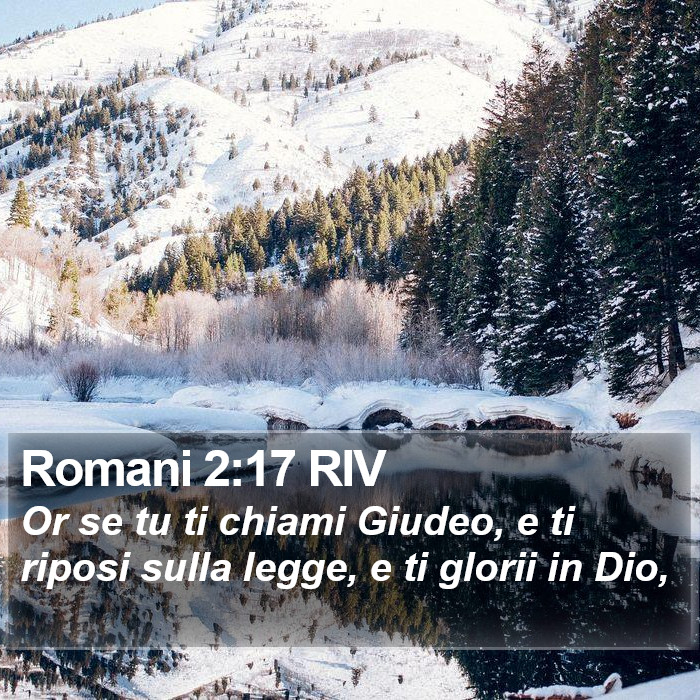Romani 2:17 RIV Bible Study