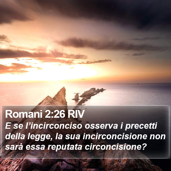 Romani 2:26 RIV Bible Study