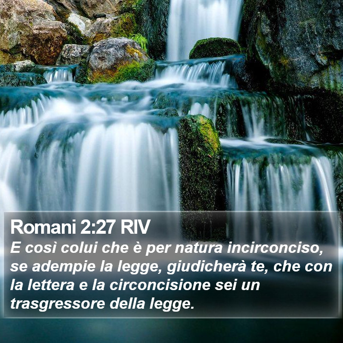 Romani 2:27 RIV Bible Study