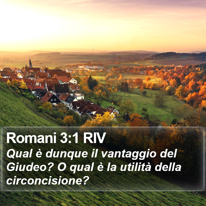 Romani 3:1 RIV Bible Study