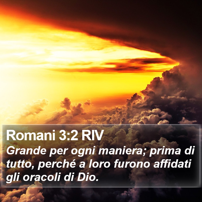 Romani 3:2 RIV Bible Study