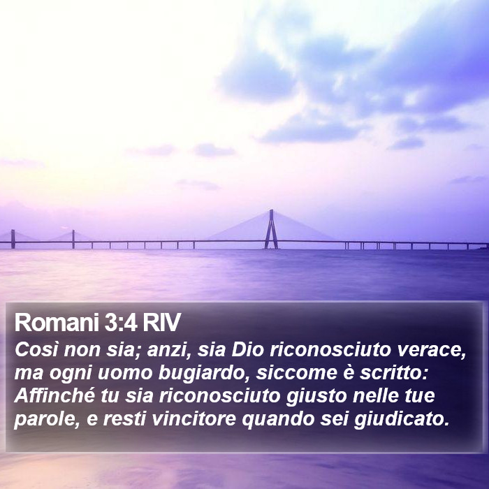 Romani 3:4 RIV Bible Study