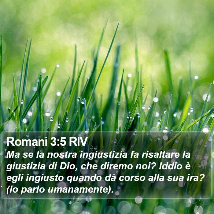 Romani 3:5 RIV Bible Study