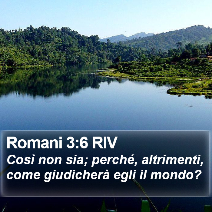 Romani 3:6 RIV Bible Study