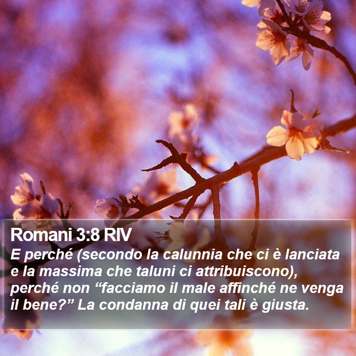 Romani 3:8 RIV Bible Study