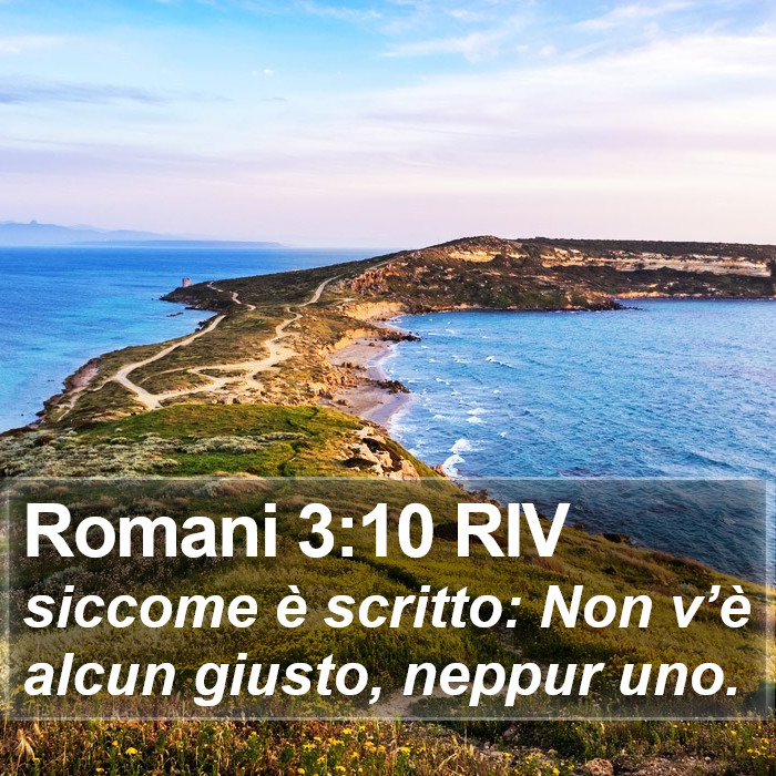 Romani 3:10 RIV Bible Study