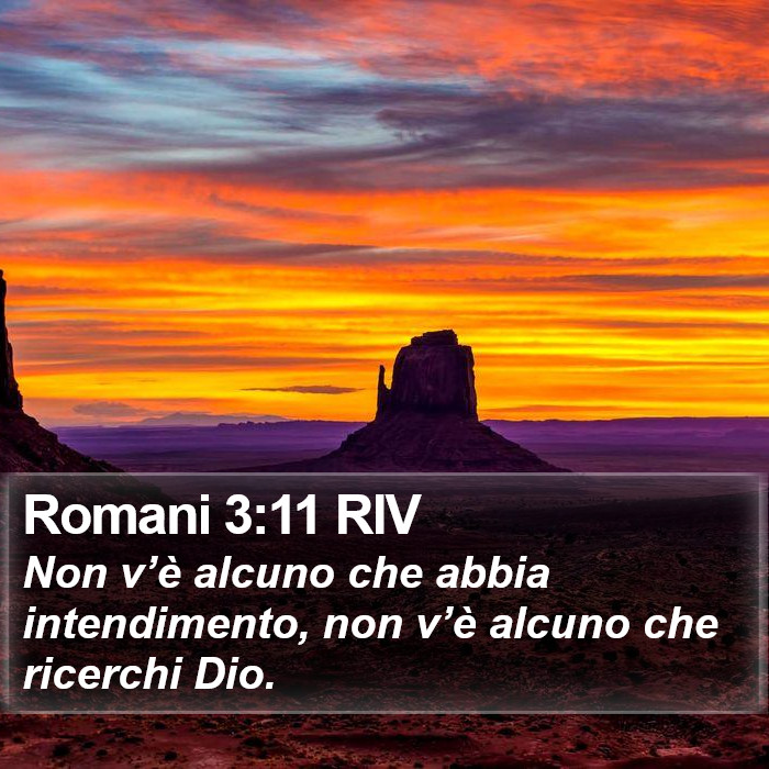 Romani 3:11 RIV Bible Study