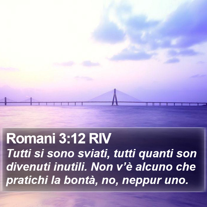 Romani 3:12 RIV Bible Study