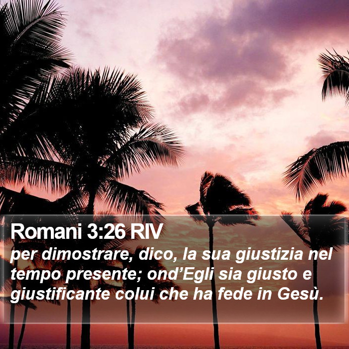 Romani 3:26 RIV Bible Study