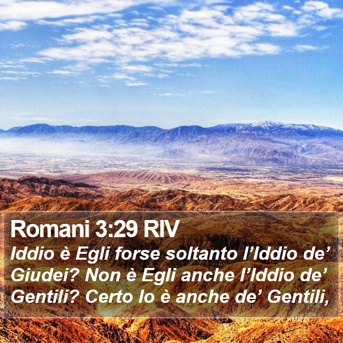 Romani 3:29 RIV Bible Study