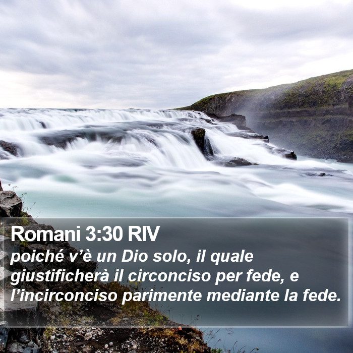 Romani 3:30 RIV Bible Study