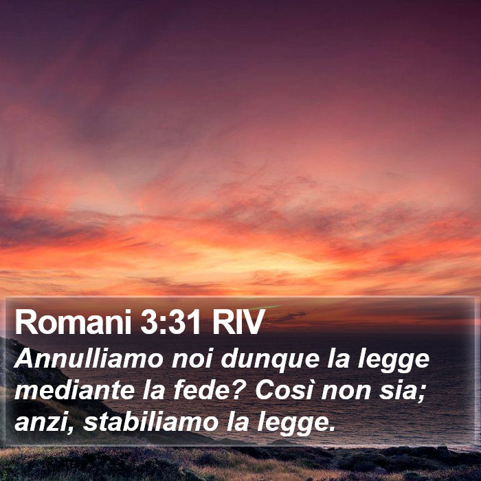 Romani 3:31 RIV Bible Study