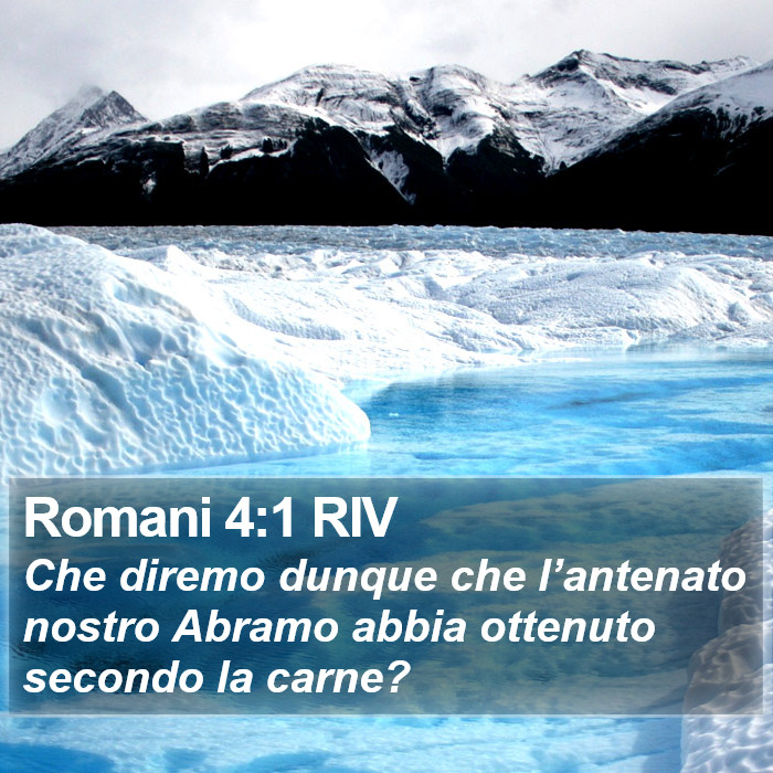 Romani 4:1 RIV Bible Study