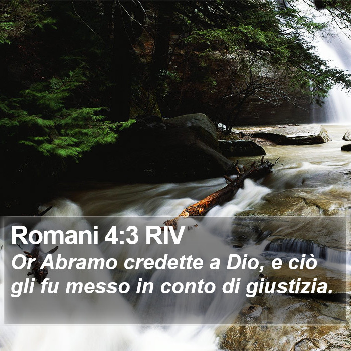 Romani 4:3 RIV Bible Study