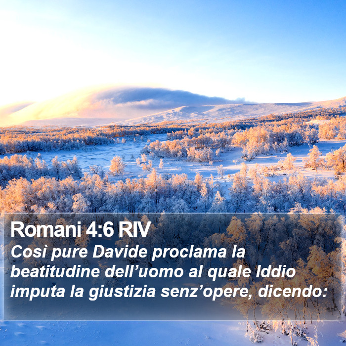 Romani 4:6 RIV Bible Study