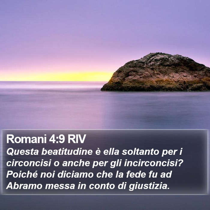 Romani 4:9 RIV Bible Study