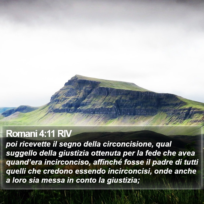 Romani 4:11 RIV Bible Study