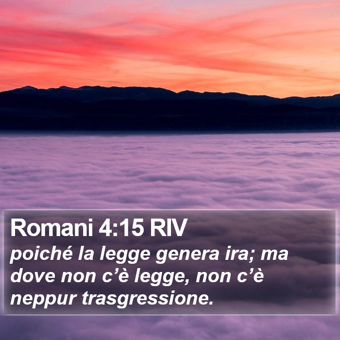 Romani 4:15 RIV Bible Study