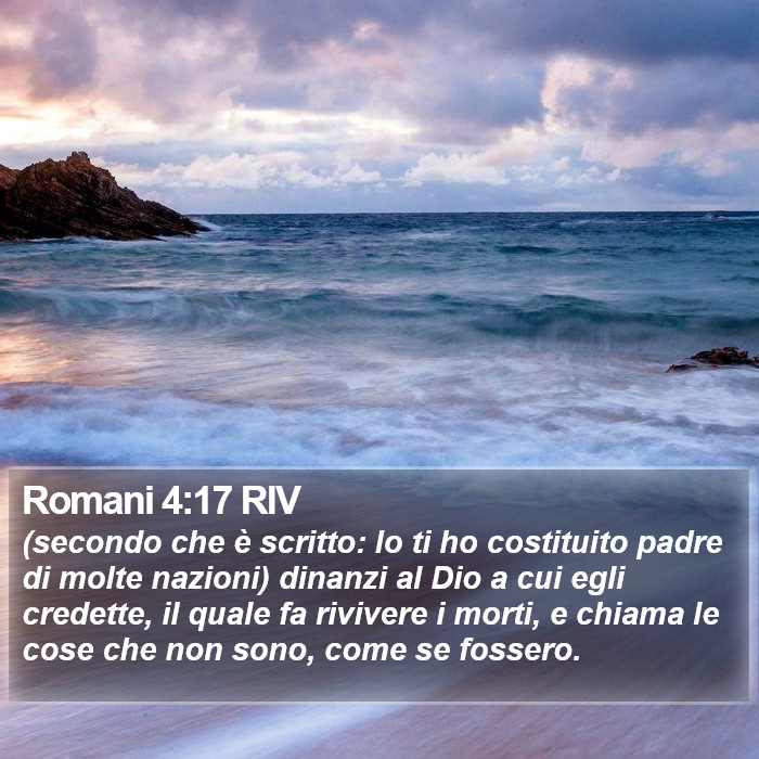 Romani 4:17 RIV Bible Study