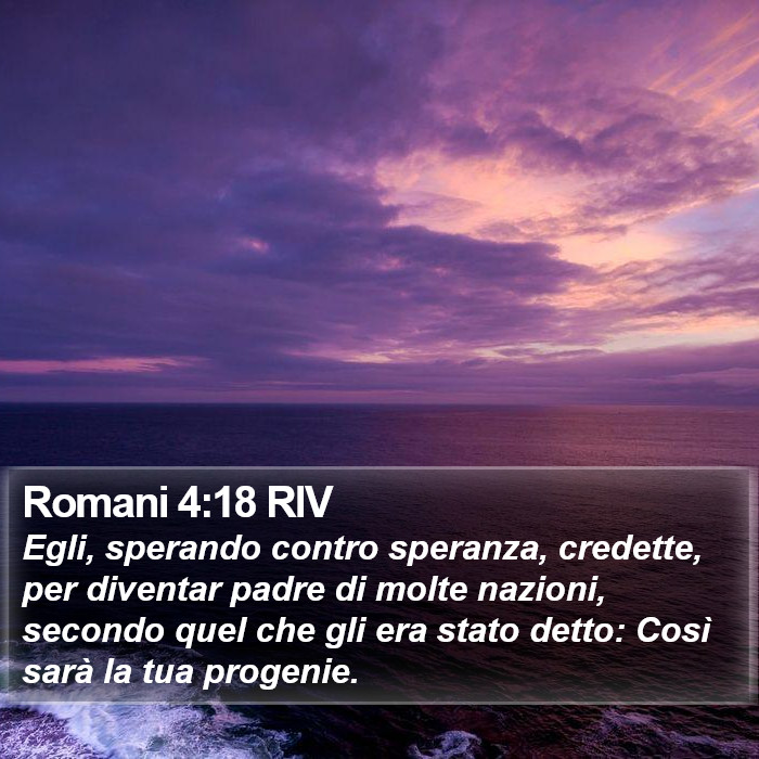 Romani 4:18 RIV Bible Study