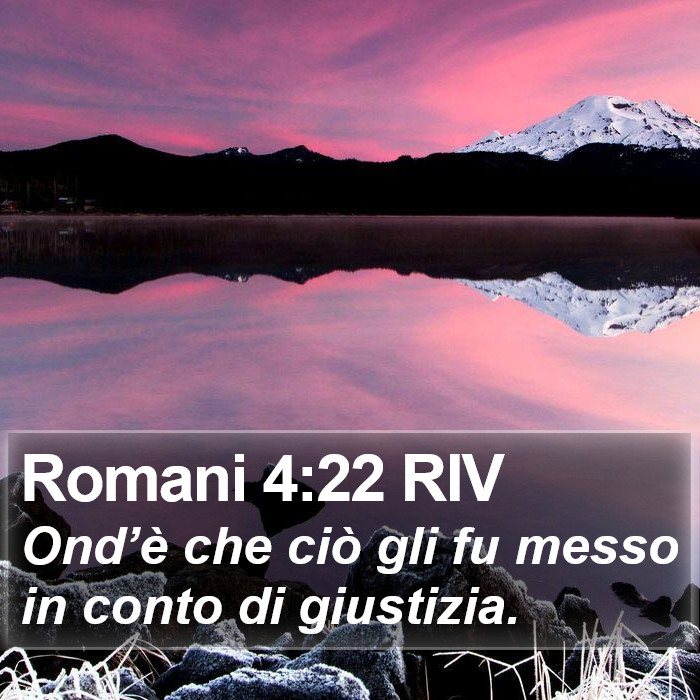 Romani 4:22 RIV Bible Study