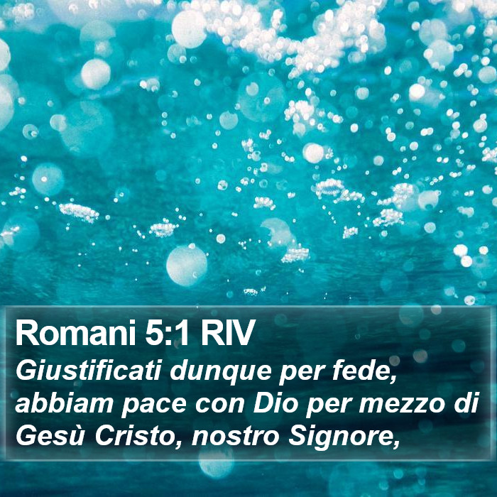 Romani 5:1 RIV Bible Study