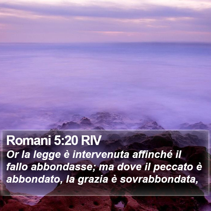 Romani 5:20 RIV Bible Study