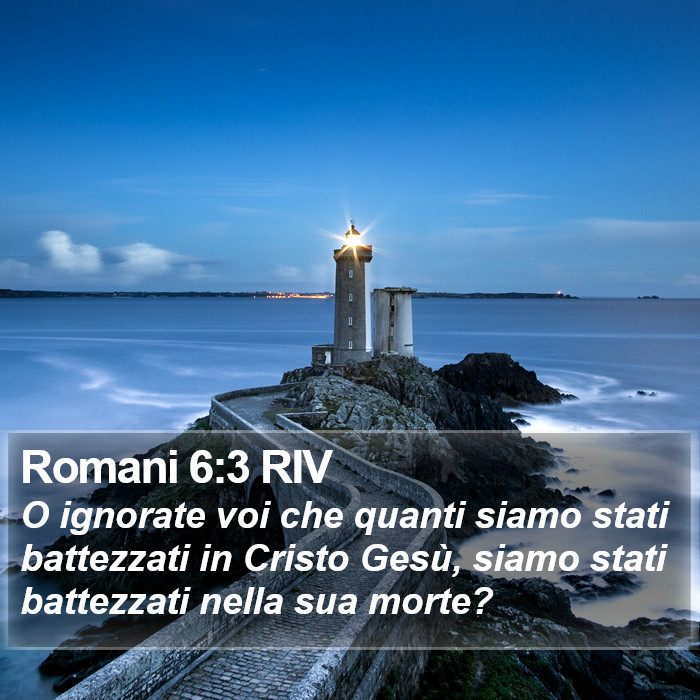 Romani 6:3 RIV Bible Study