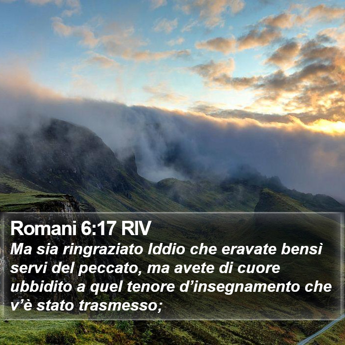 Romani 6:17 RIV Bible Study