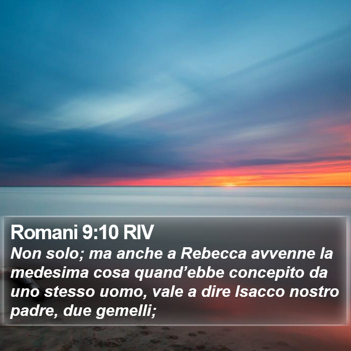 Romani 9:10 RIV Bible Study