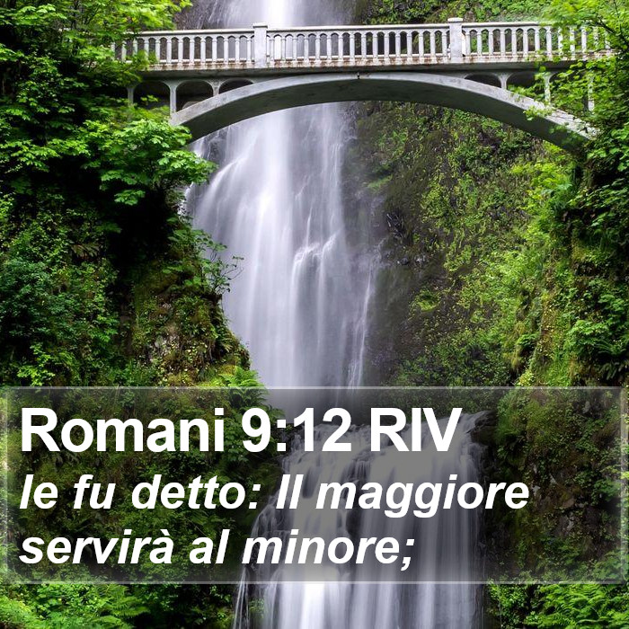 Romani 9:12 RIV Bible Study
