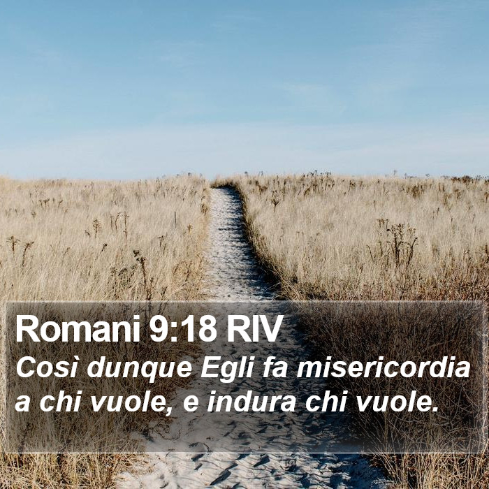 Romani 9:18 RIV Bible Study