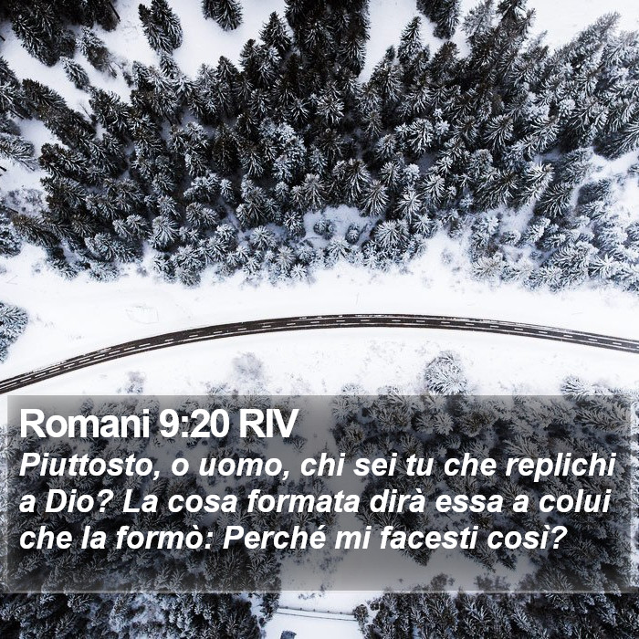Romani 9:20 RIV Bible Study