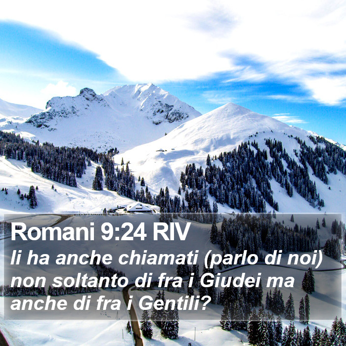Romani 9:24 RIV Bible Study