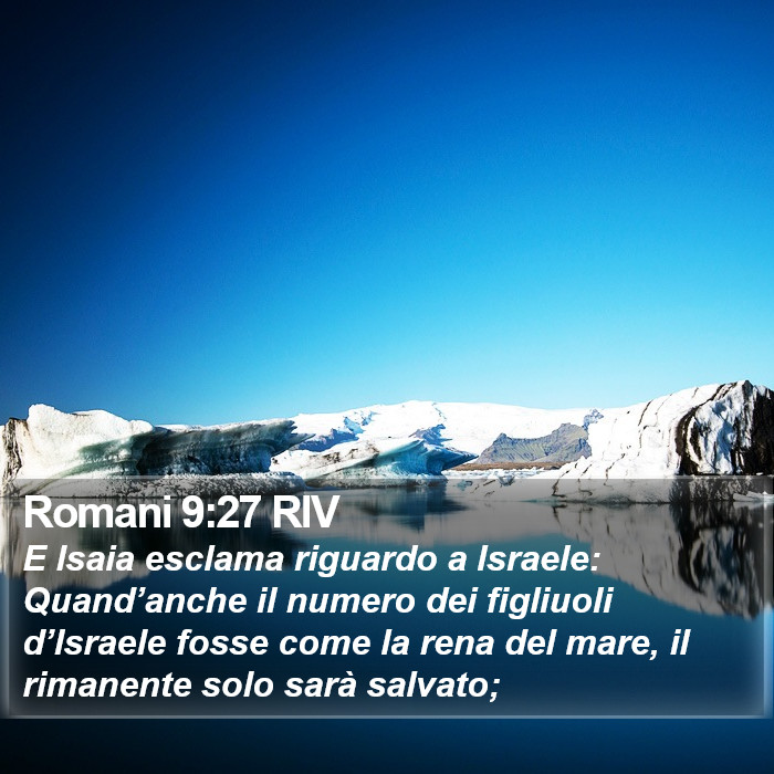 Romani 9:27 RIV Bible Study