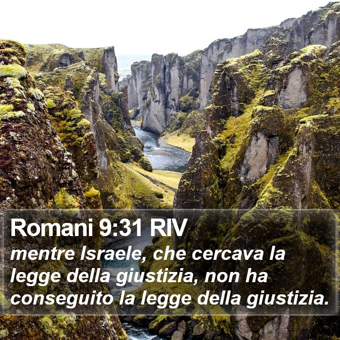 Romani 9:31 RIV Bible Study