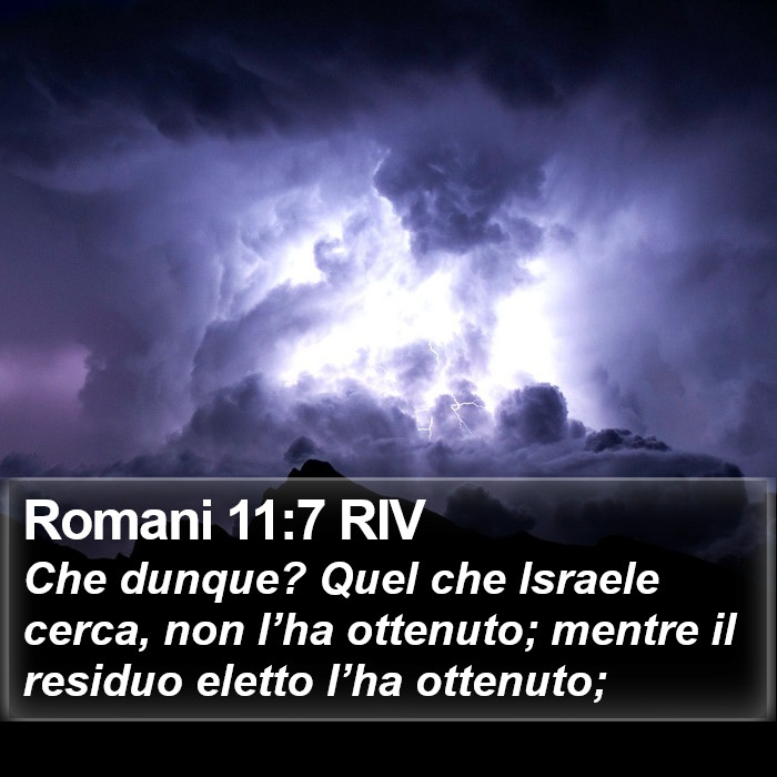Romani 11:7 RIV Bible Study