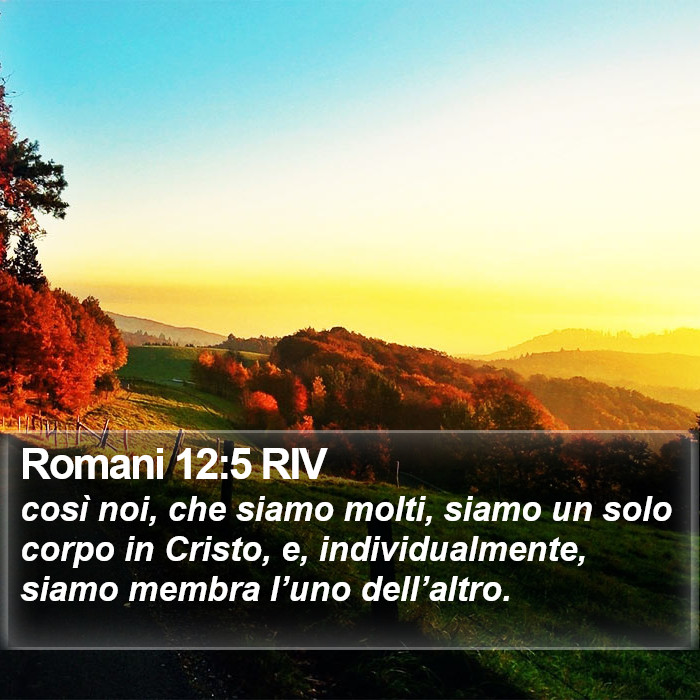 Romani 12:5 RIV Bible Study