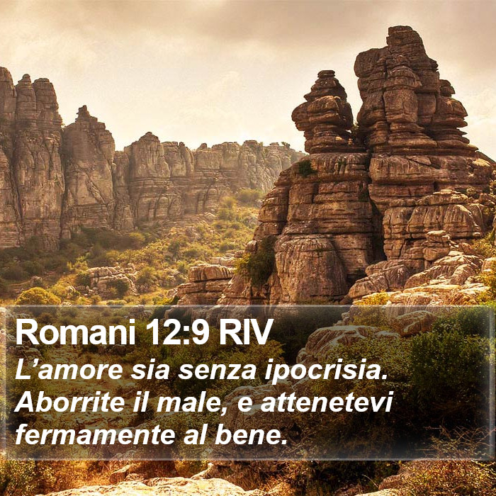Romani 12:9 RIV Bible Study