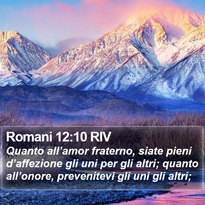 Romani 12:10 RIV Bible Study