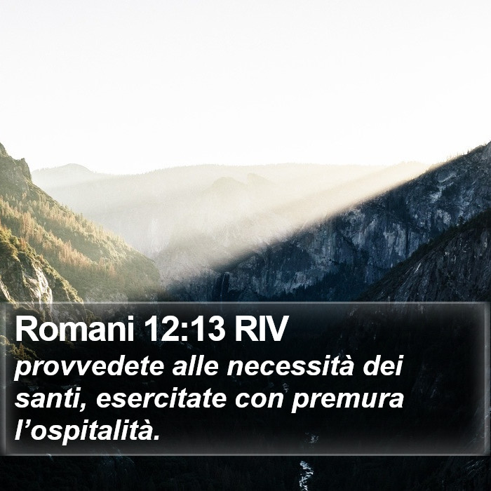 Romani 12:13 RIV Bible Study