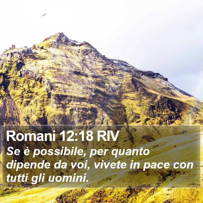 Romani 12:18 RIV Bible Study