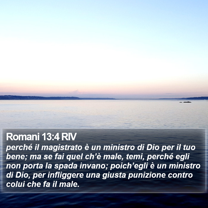 Romani 13:4 RIV Bible Study