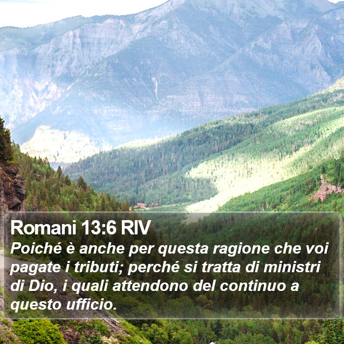 Romani 13:6 RIV Bible Study