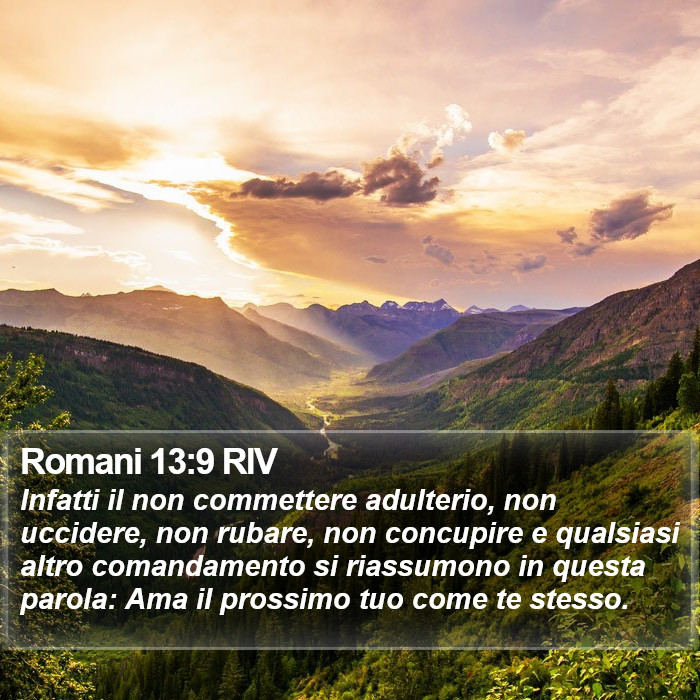 Romani 13:9 RIV Bible Study