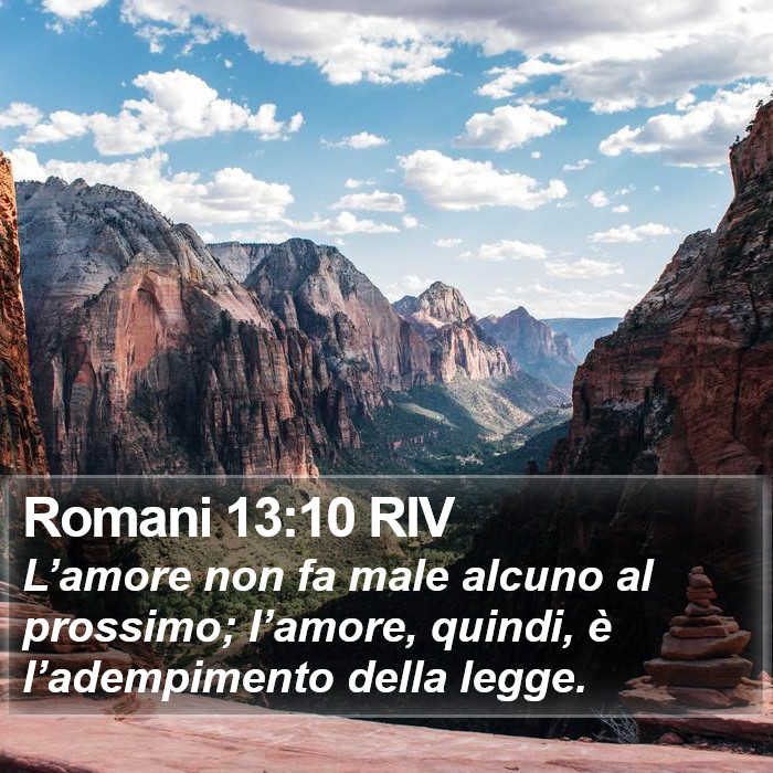 Romani 13:10 RIV Bible Study