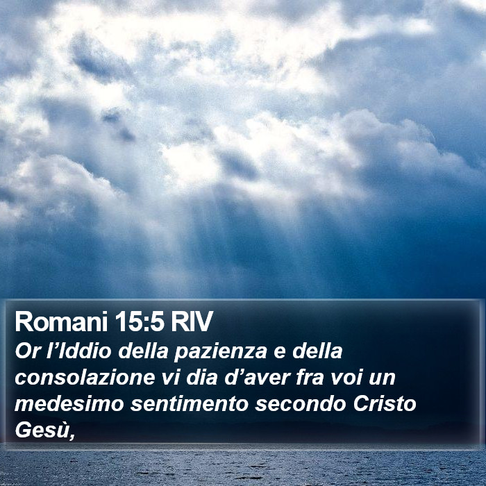Romani 15:5 RIV Bible Study