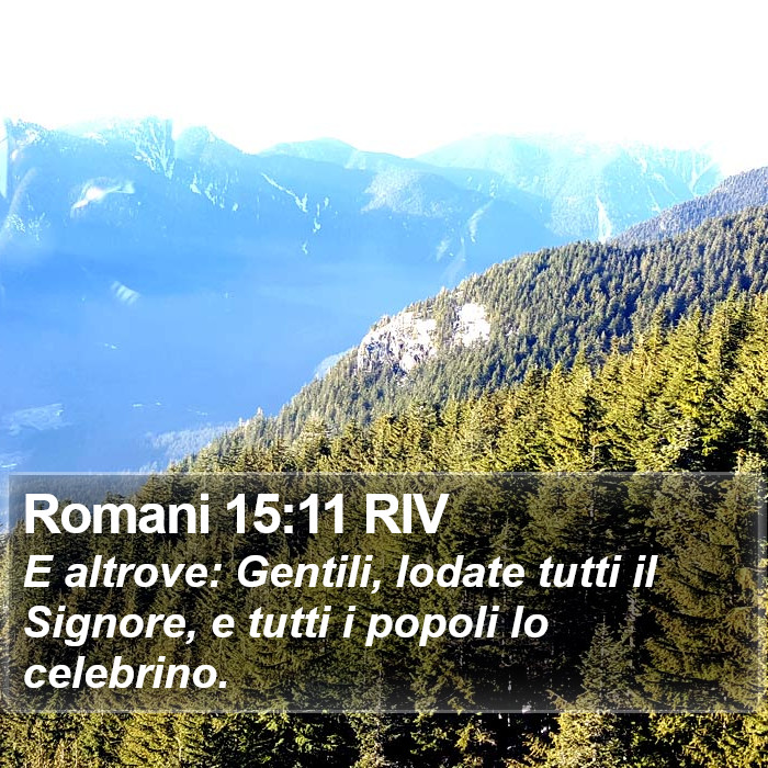 Romani 15:11 RIV Bible Study